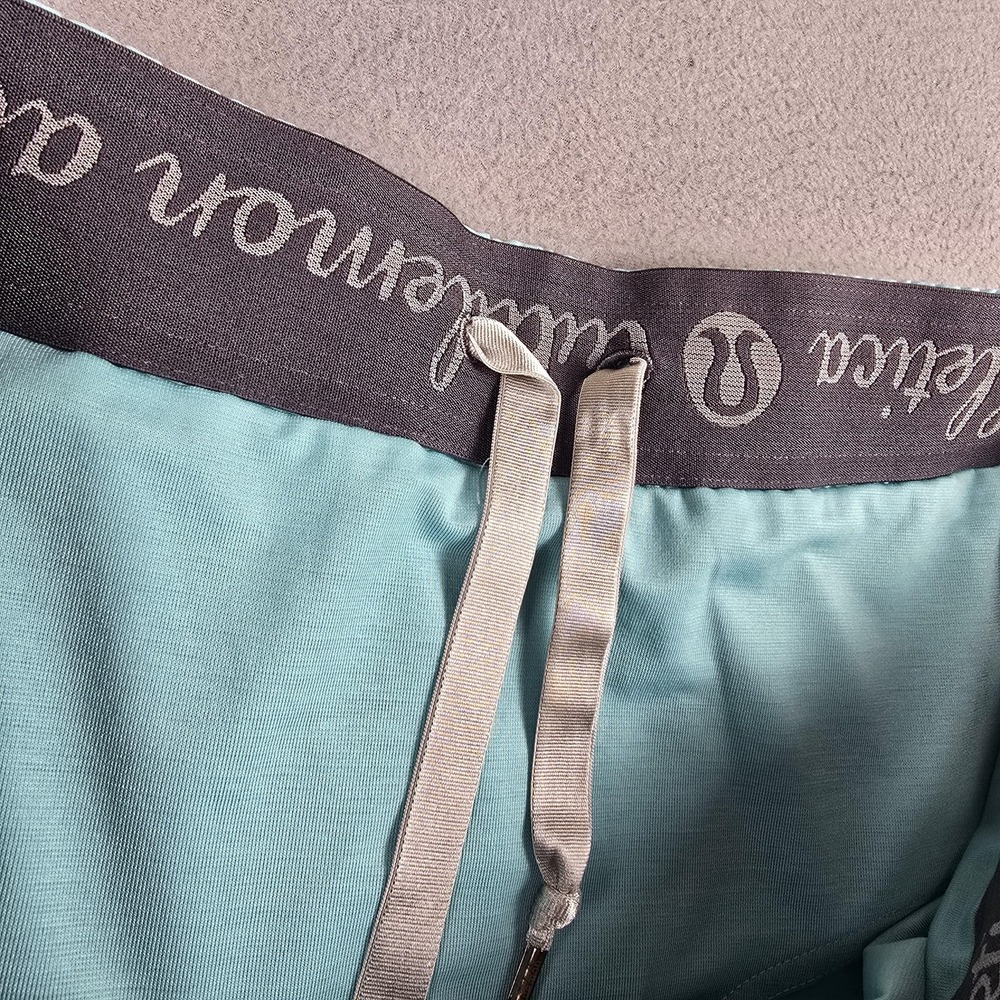 Lululemon Shorts Womens 10 Blue Gray Speed Run Liner Athletic Running Workout - Picture 5 of 8